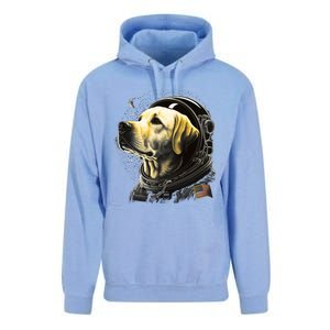 Outer Space Yellow Galaxy Astronaut Labrador Retriever Cute Gift Unisex Surf Hoodie