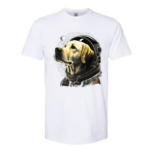 Outer Space Yellow Galaxy Astronaut Labrador Retriever Cute Gift Softstyle CVC T-Shirt