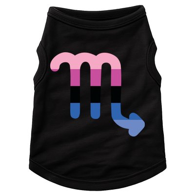 Omnisexual Scorpio Zodiac Sign Omnisexual Pride Flag Cool Gift Doggie Tank