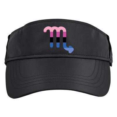 Omnisexual Scorpio Zodiac Sign Omnisexual Pride Flag Cool Gift Adult Drive Performance Visor