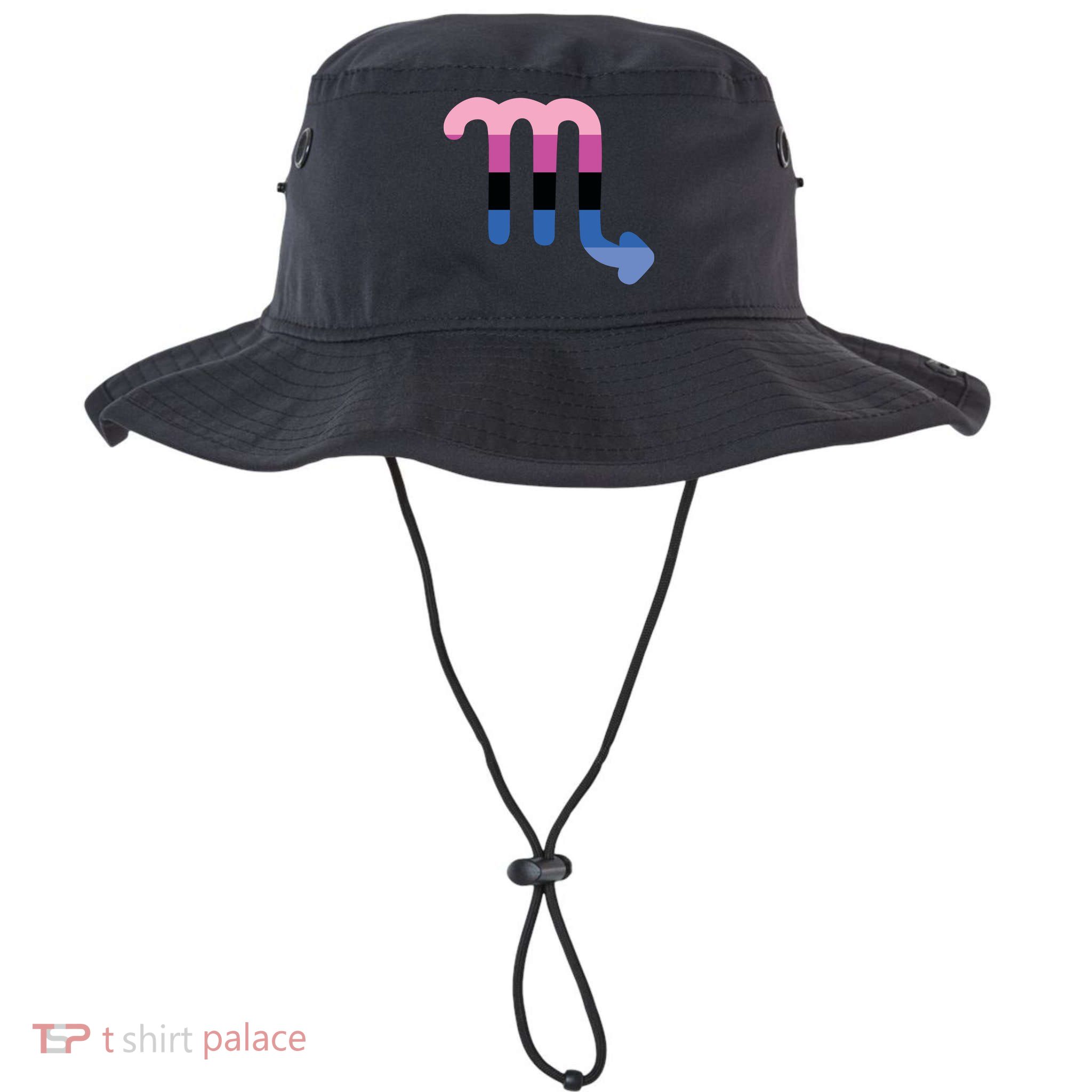 Omnisexual Scorpio Zodiac Sign Omnisexual Pride Flag Cool Gift Bucket Hat
