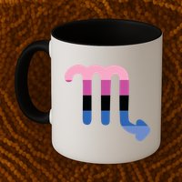 Omnisexual Scorpio Zodiac Sign Omnisexual Pride Flag Cool Gift Mug