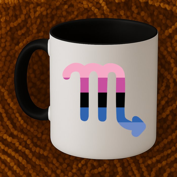 Omnisexual Scorpio Zodiac Sign Omnisexual Pride Flag Cool Gift Mug