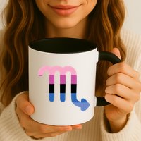 Omnisexual Scorpio Zodiac Sign Omnisexual Pride Flag Cool Gift Mug