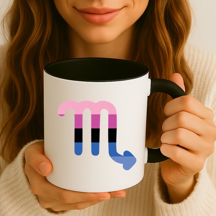 Omnisexual Scorpio Zodiac Sign Omnisexual Pride Flag Cool Gift Mug