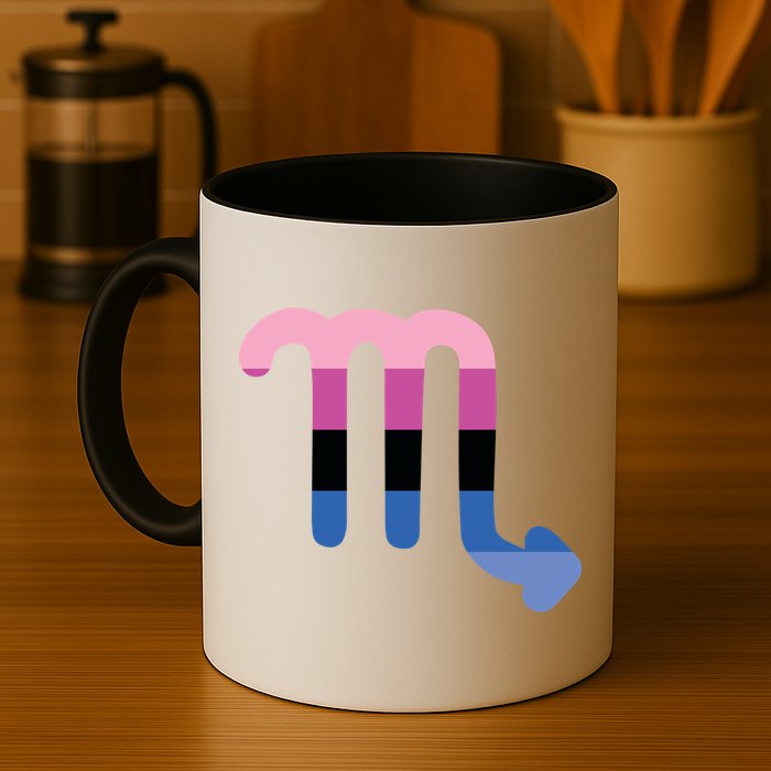 Omnisexual Scorpio Zodiac Sign Omnisexual Pride Flag Cool Gift Mug