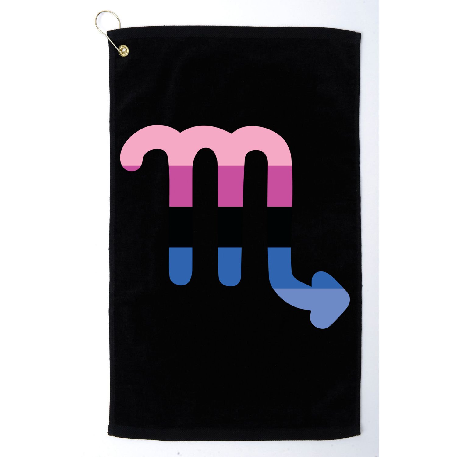 Omnisexual Scorpio Zodiac Sign Omnisexual Pride Flag Cool Gift Golf Towel