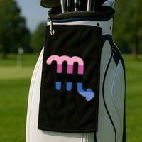 Omnisexual Scorpio Zodiac Sign Omnisexual Pride Flag Cool Gift Golf Towel
