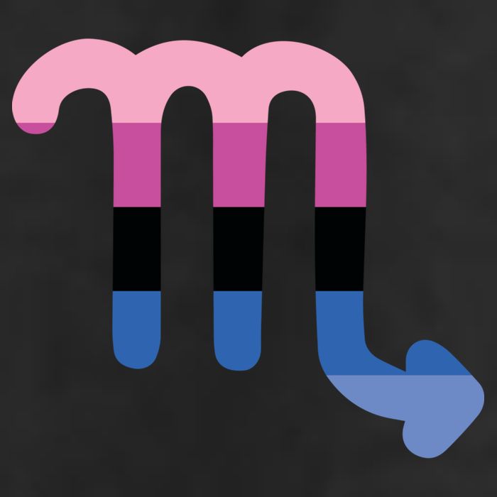 Omnisexual Scorpio Zodiac Sign Omnisexual Pride Flag Cool Gift Golf Towel