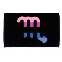 Omnisexual Scorpio Zodiac Sign Omnisexual Pride Flag Cool Gift Microfiber Hand Towel
