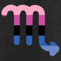 Omnisexual Scorpio Zodiac Sign Omnisexual Pride Flag Cool Gift Microfiber Hand Towel