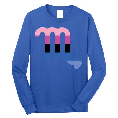 Omnisexual Scorpio Zodiac Sign Omnisexual Pride Flag Cool Gift Long Sleeve Shirt