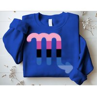 Omnisexual Scorpio Zodiac Sign Omnisexual Pride Flag Cool Gift Sweatshirt