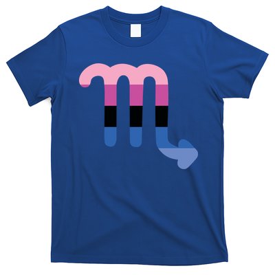 Omnisexual Scorpio Zodiac Sign Omnisexual Pride Flag Cool Gift T-Shirt