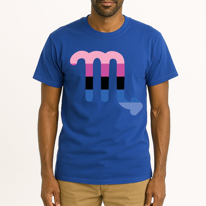 Omnisexual Scorpio Zodiac Sign Omnisexual Pride Flag Cool Gift Tall T-Shirt