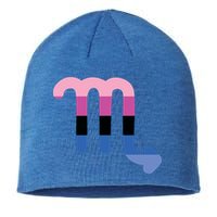 Omnisexual Scorpio Zodiac Sign Omnisexual Pride Flag Cool Gift Sustainable Beanie