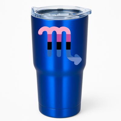 Omnisexual Scorpio Zodiac Sign Omnisexual Pride Flag Cool Gift Tumbler