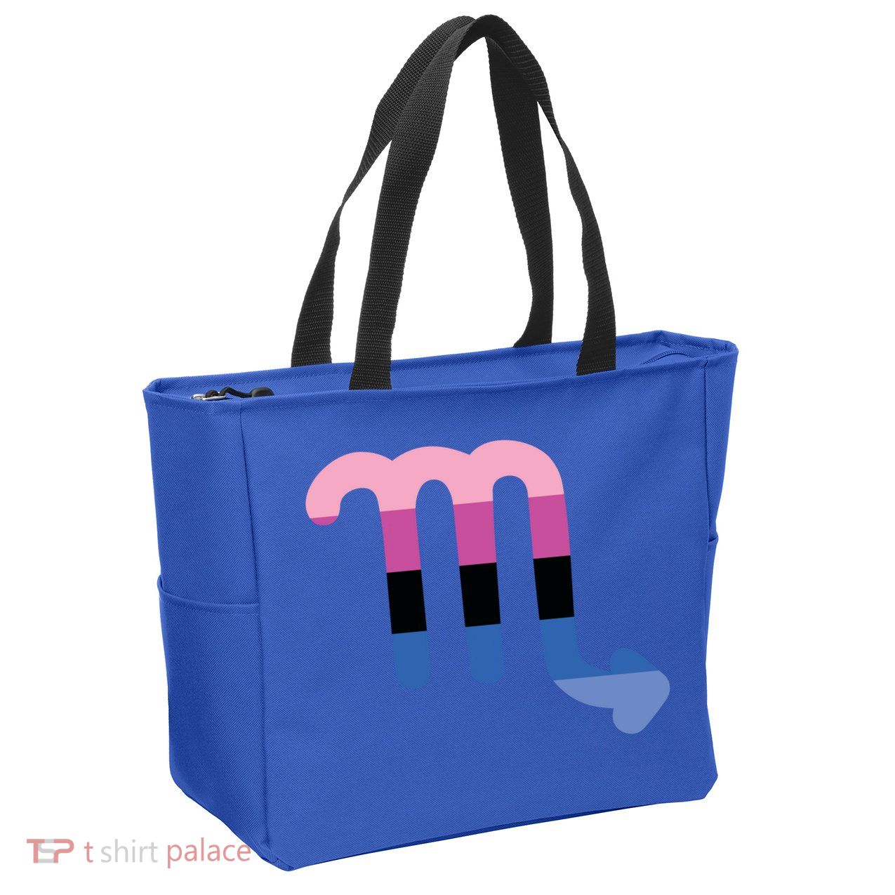 Omnisexual Scorpio Zodiac Sign Omnisexual Pride Flag Cool Gift Zip Tote Bag