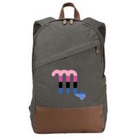 Omnisexual Scorpio Zodiac Sign Omnisexual Pride Flag Cool Gift Cotton Canvas Backpack