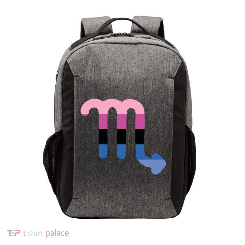 Omnisexual Scorpio Zodiac Sign Omnisexual Pride Flag Cool Gift Vector Backpack