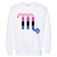 Omnisexual Scorpio Zodiac Sign Omnisexual Pride Flag Cool Gift Garment-Dyed Sweatshirt