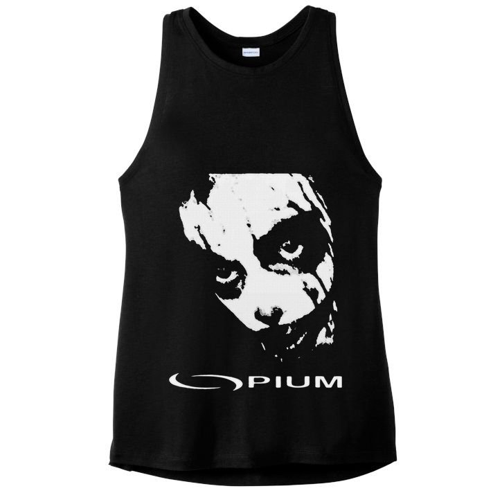 Opium Text 00pium Rage Music Rock Rap Hip Hop Trap Rockstars Ladies PosiCharge Tri-Blend Wicking Tank
