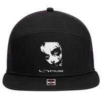 Opium Text 00pium Rage Music Rock Rap Hip Hop Trap Rockstars 7 Panel Mesh Trucker Snapback Hat