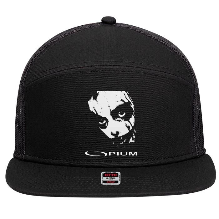 Opium Text 00pium Rage Music Rock Rap Hip Hop Trap Rockstars 7 Panel Mesh Trucker Snapback Hat