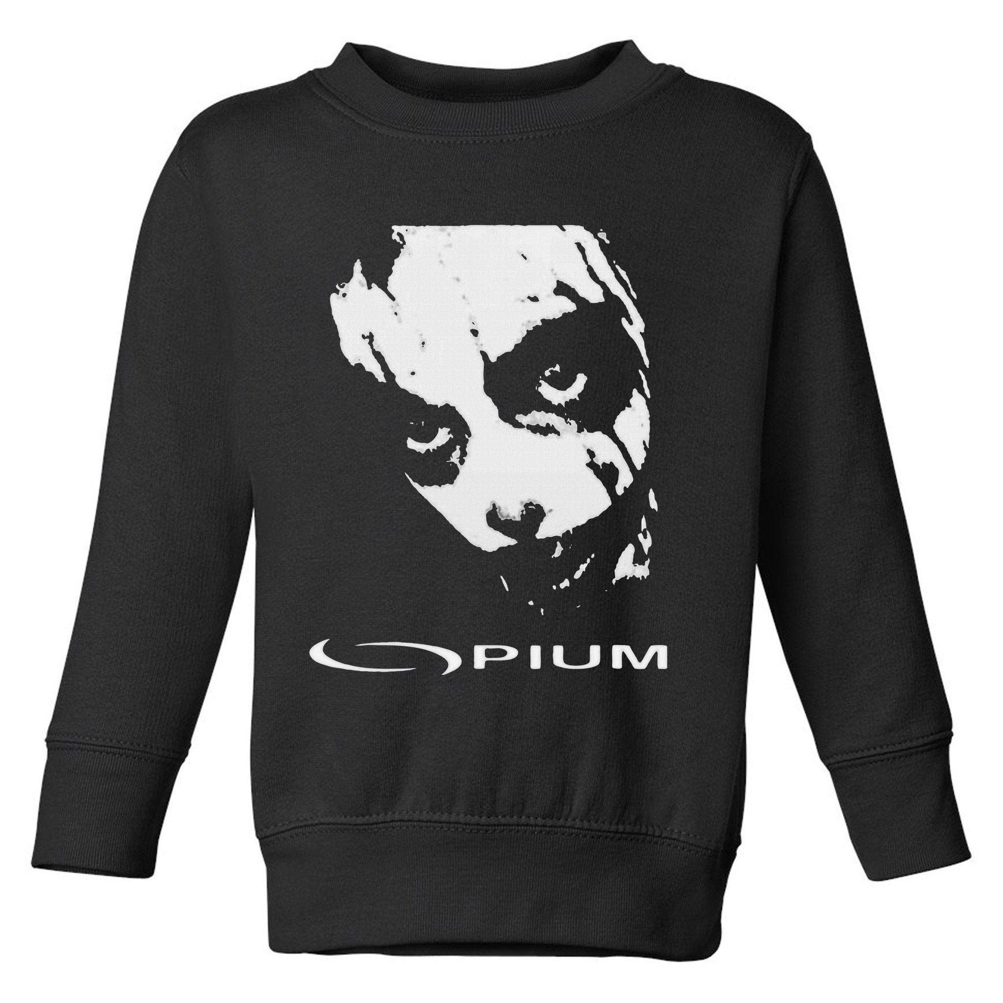 Opium Text 00pium Rage Music Rock Rap Hip Hop Trap Rockstars Toddler Sweatshirt