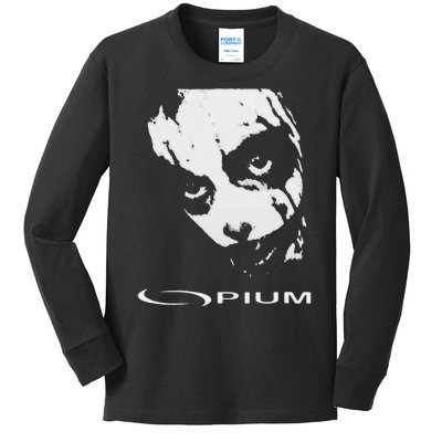 Opium Text 00pium Rage Music Rock Rap Hip Hop Trap Rockstars Kids Long Sleeve Shirt