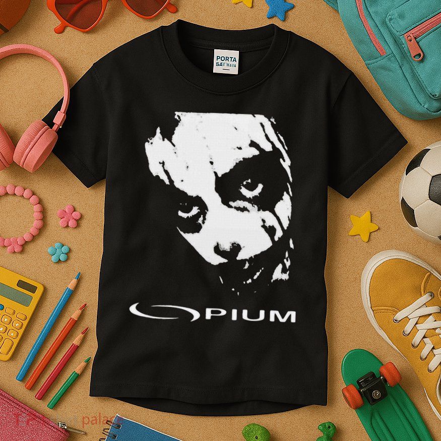 Opium Text 00pium Rage Music Rock Rap Hip Hop Trap Rockstars Kids T-Shirt