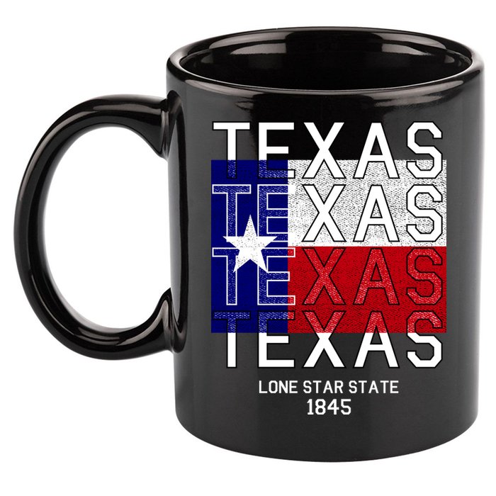 Original Texas 1845 Logo 11oz C Handle Ceramic Mug