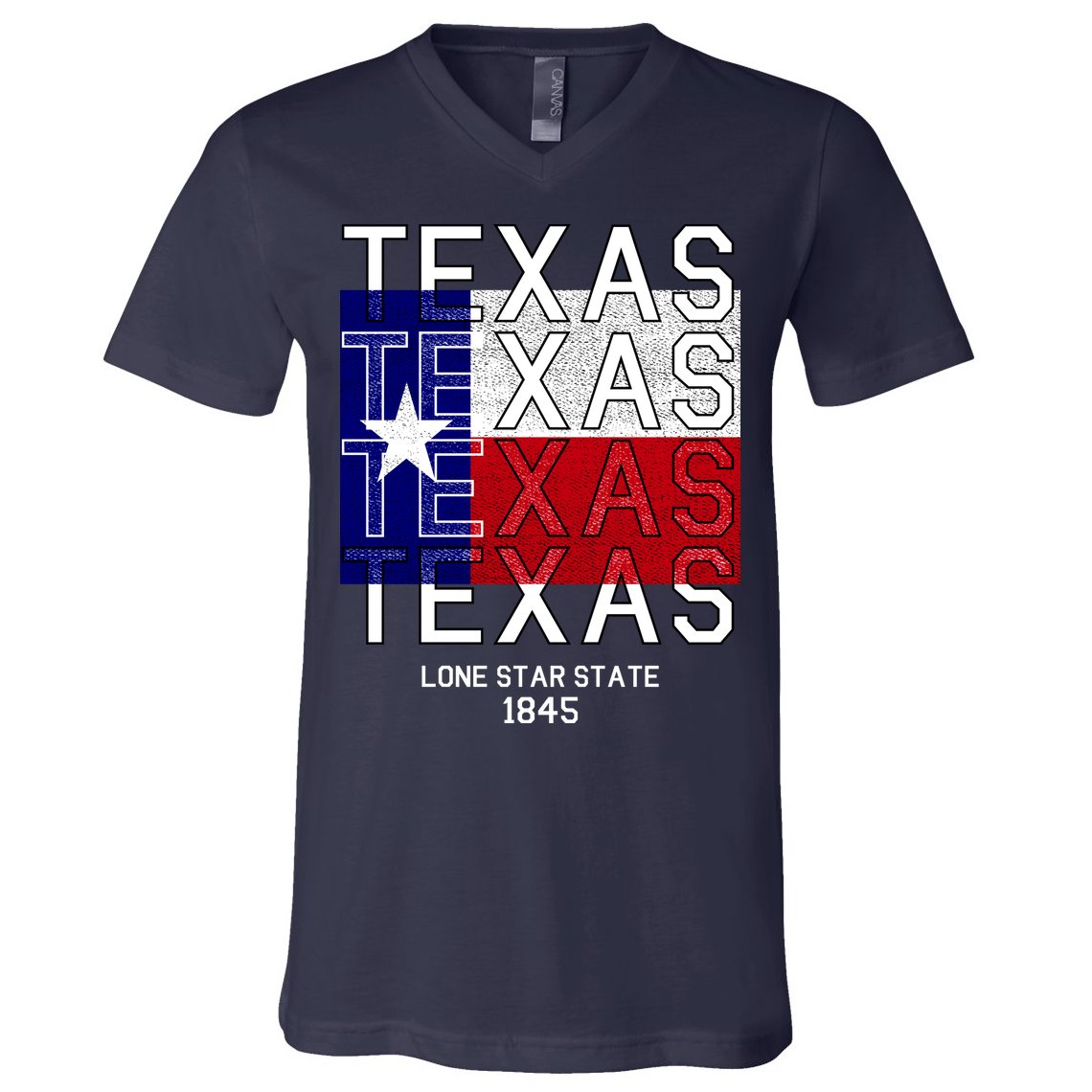 Original Texas 1845 Logo V-Neck T-Shirt