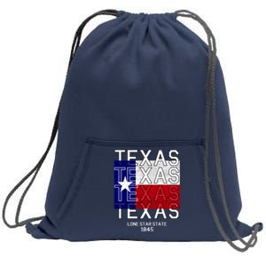 Original Texas 1845 Logo Sweatshirt Cinch Pack Bag