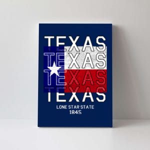 Original Texas 1845 Logo Canvas