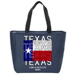 Original Texas 1845 Logo Zip Tote Bag