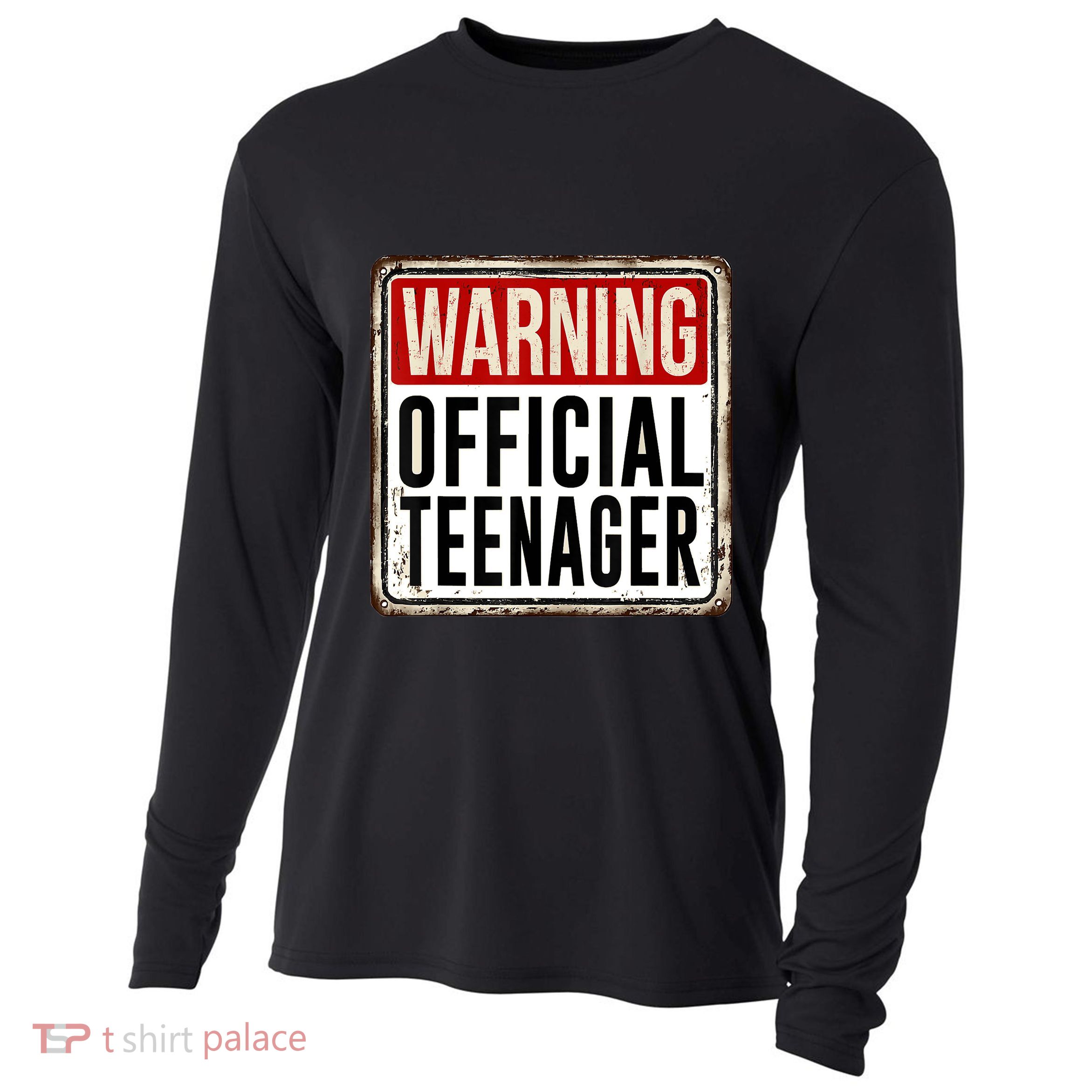 OOfficial Teenager 13th Birthday Gift 13 Year Old Cooling Performance Long Sleeve Crew