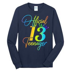 Office Teenager 13 Years Old 13th Birthday Gifts Tall Long Sleeve T-Shirt