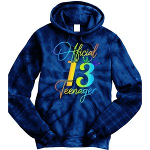 Office Teenager 13 Years Old 13th Birthday Gifts Tie Dye Hoodie