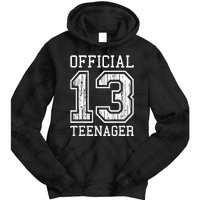 O.fficial Teenager 13th Birthday Gift Tie Dye Hoodie