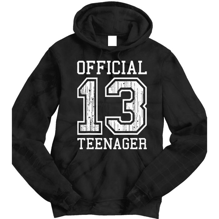 O.fficial Teenager 13th Birthday Gift Tie Dye Hoodie