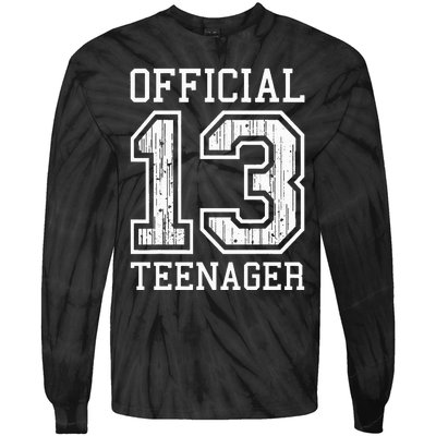 O.fficial Teenager 13th Birthday Gift Tie-Dye Long Sleeve Shirt