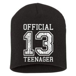 O.fficial Teenager 13th Birthday Gift Short Acrylic Beanie