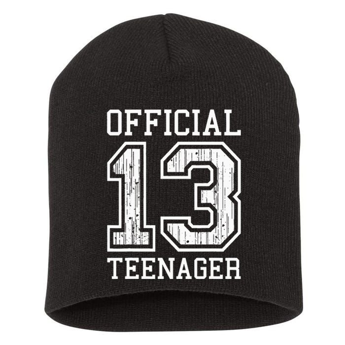 O.fficial Teenager 13th Birthday Gift Short Acrylic Beanie