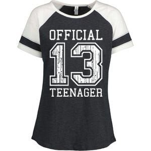 O.fficial Teenager 13th Birthday Gift Enza Ladies Jersey Colorblock Tee