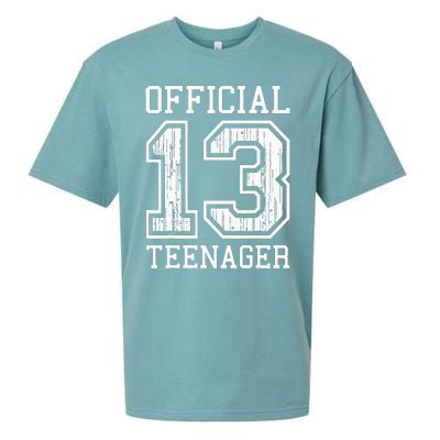 O.fficial Teenager 13th Birthday Gift Sueded Cloud Jersey T-Shirt