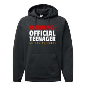 O.fficial Teenager 13th Birthday Celebration Performance Fleece Hoodie