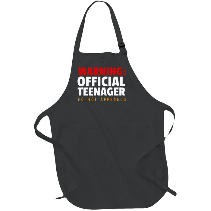 O.fficial Teenager 13th Birthday Celebration Full-Length Apron With Pockets