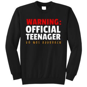 O.fficial Teenager 13th Birthday Celebration Tall Sweatshirt