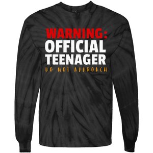 O.fficial Teenager 13th Birthday Celebration Tie-Dye Long Sleeve Shirt